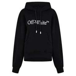 Off White Off Lgo Bookish Hoody Ld62 in Black