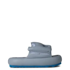 Off White Off Meteor Platform Slides in Grey