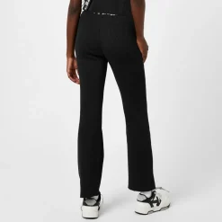 Off White Off Ribbd Knit Trousersr in Black