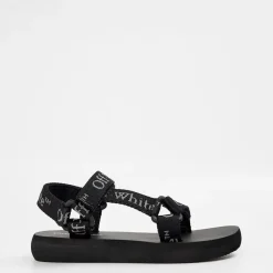 Off White Off Sandal in Black
