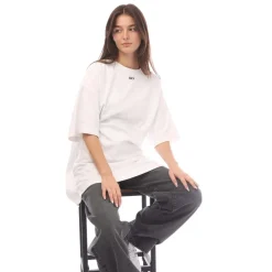 Off White Off Stamp Cotton T-Shirt Dress in White