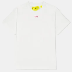 Off White Off Stamp P Tee in White