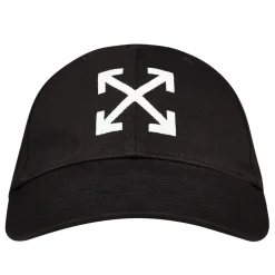 Off White Single Arrow Baseball Cap in Black