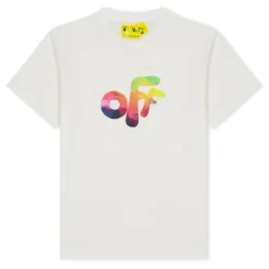 Off White Watercol Regular Fit T-Shirt in White