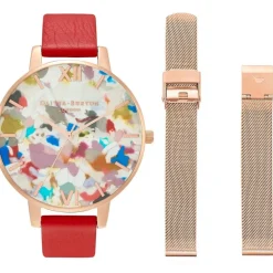 Olivia Burton Art Stainless Steel Fashion Analogue Quartz Watch in Grey