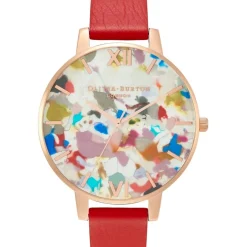 Olivia Burton Art Stainless Steel Fashion Analogue Quartz Watch in Grey