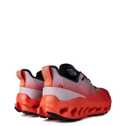 On Cloudsurfer Waterproof Trail Running Sneakers in Red