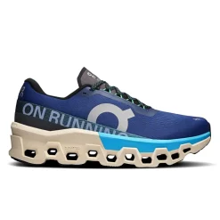 On Mens Cloudmonster 2 Running Shoes in Blue