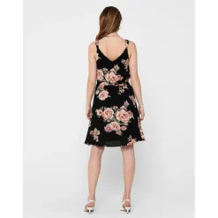 Only Kl V-Neck A-Line Dress in Black