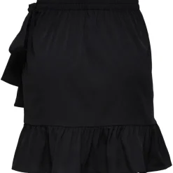 Only Print Wrap Skirt in Black