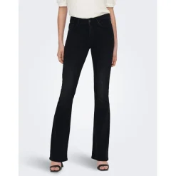 Only Wide Leg Regular Fit Jean in Black
