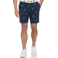 Original Penguin Golf Floral Athletic Shorts in Blue