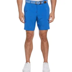 Original Penguin Golf Pete Emdry Animal Patterned Shorts in Blue