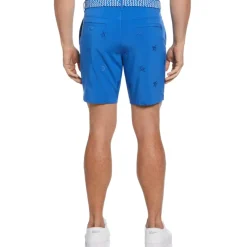 Original Penguin Golf Pete Emdry Animal Patterned Shorts in Blue