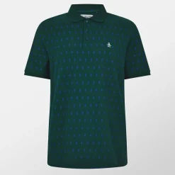 Original Penguin Minimal Penguin Regular Fit Polo in Green