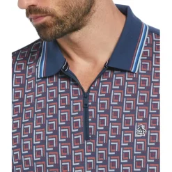 Original Penguin Short Sleeve Polo Shirt in Blue