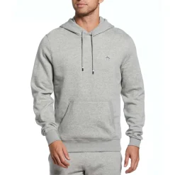 Original Penguin Sticker Pete Pullover Hoodie in Grey