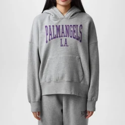 Palm Angels College Hoodie in Grey