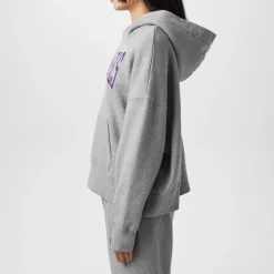 Palm Angels College Hoodie in Grey