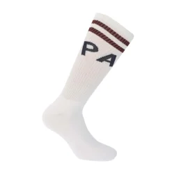 Palm Angels College Socks in White blue