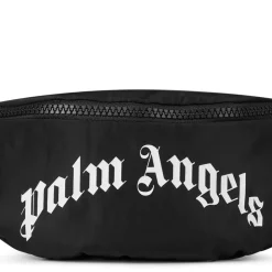 Palm Angels Curved Logo Bumbag Junior in Black