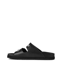 Palm Angels Flatform Sliders in Black