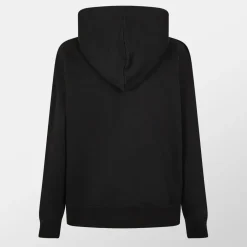 Palm Angels Hooded Relaxed Fit Sweatshirt in Black
