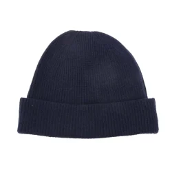 Palm Angels Juniors Knit Logo Beanie in Navy-White