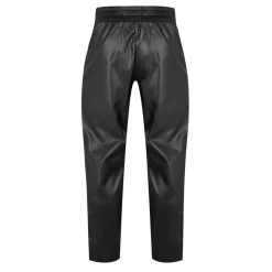 Palm Angels Leather Regular Fit Track Pants in Black