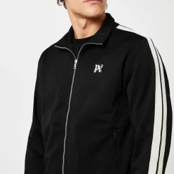 Palm Angels Monogram Track Jacket in Black