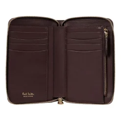 Paul Smith Medium Zip Around Wallet with Color Block in Multi