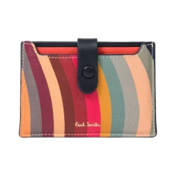 Paul Smith Swirl Stripe Card Holder in Multi