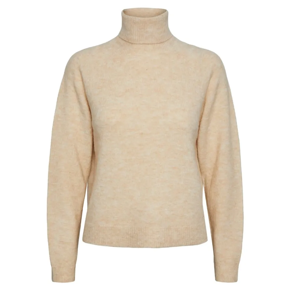 Pieces Pullover Fem in Cream