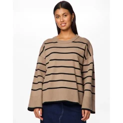 Pieces Pullover Fem in Grey