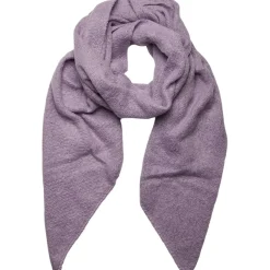 Pieces Pyron Knit Shawl in Purple