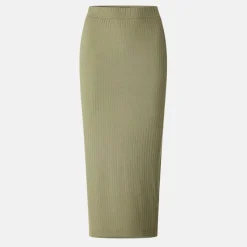 Pieces Skirt Fem Kni in Green