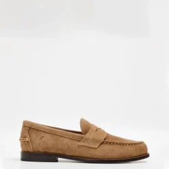 Polo Ralph Lauren Aslton Suede Penny Loafers in Brown