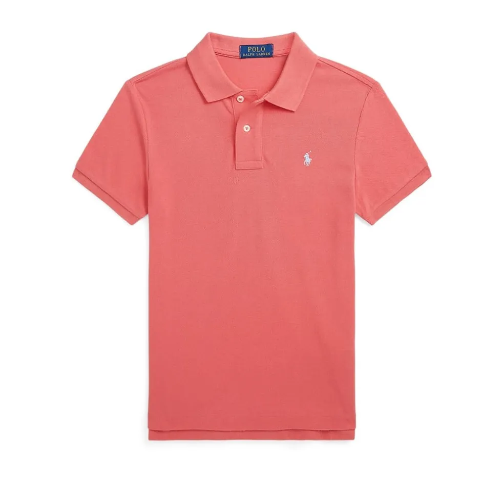 Polo Ralph Lauren Boys Custom Short Sleeve Polo Shirt in Red