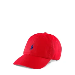 Polo Ralph Lauren Cotton Chino Pony Baseball Cap in Red