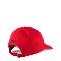 Polo Ralph Lauren Cotton Chino Pony Baseball Cap in Red