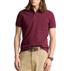 Polo Ralph Lauren Custom Slim-Fit Mesh Polo Shirt in Red