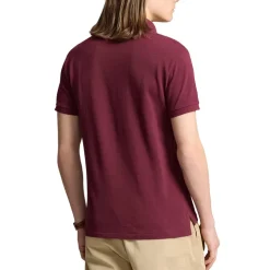 Polo Ralph Lauren Custom Slim-Fit Mesh Polo Shirt in Red