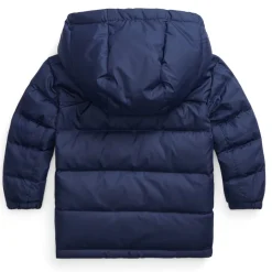 Polo Ralph Lauren Hooded Short Padded Bomber Jacket in Blue