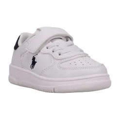 Polo Ralph Lauren Infant Court Round Toe Trainers in White