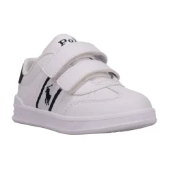 Polo Ralph Lauren Infant Court Stripe Trainers in White