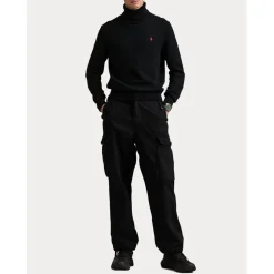 Polo Ralph Lauren Knit Turtle Neck Jumper in Black