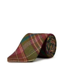 Polo Ralph Lauren Plaid Tie in Green