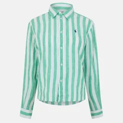 Polo Ralph Lauren Polo Crop Shirt in Green