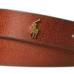 Polo Ralph Lauren Pony Player Leather Belt in Brown