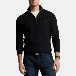 Polo Ralph Lauren Ralph Lauren Quarter Zip Jumper in Black
